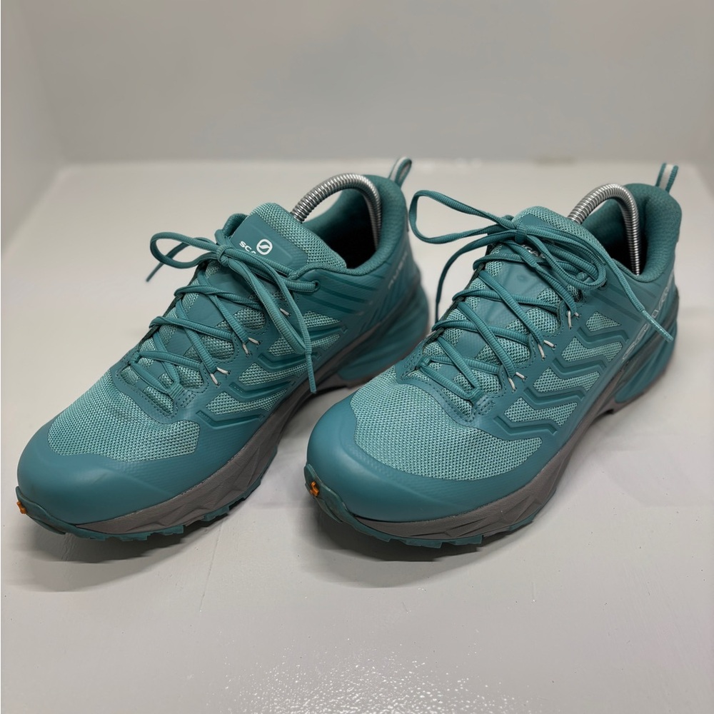 SCARPA Rush Trail Running Shoes Women’s 10 men’s 9 Teal  Vibram Hiking Sneakers - Picture 2 of 16